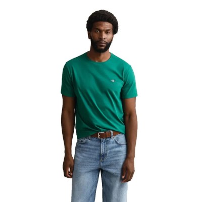 тениска,мъжки,тениски,дамски,тениски,gant,2003184,regular,fit,short,sleeve,t,shirt,green,(botanical,hue)