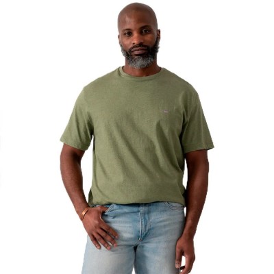тениска,мъжки,тениски,дамски,тениски,gant,2003184,regular,fit,short,sleeve,t,shirt,green,(dark,cactus,melange)