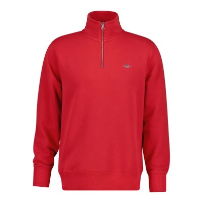 блуза,мъжки,пуловери,gant,2008005,reg,shield,half,zip,sweatshirt,red,(muted,red)