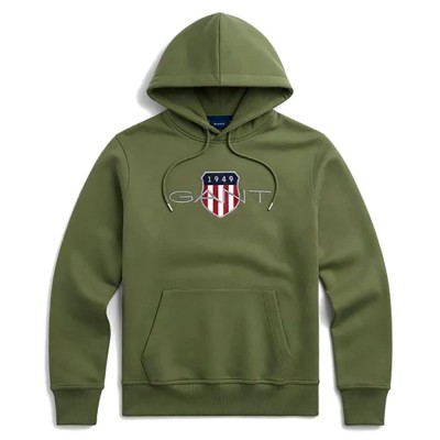 суичър,мъжки,пуловери,gant,2047087,hoodie,green,(dry,herb,green)