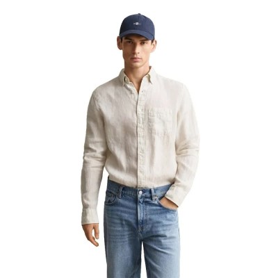 риза,с,дълъг,ръкав,дамски,ризи,мъжки,ризи,gant,3240120,long,sleeve,shirt,beige,(sand)