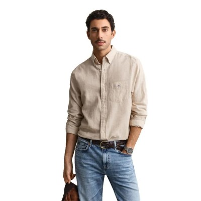 риза,с,дълъг,ръкав,дамски,ризи,мъжки,ризи,gant,3250082,long,sleeve,shirt,beige,(oat,beige)