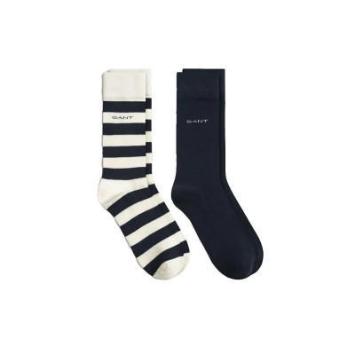 чорапи,мъжки,чорапи,дамски,чорапи,gant,bar,and,solid,socks,2,pairs,beige,blue,(cream)