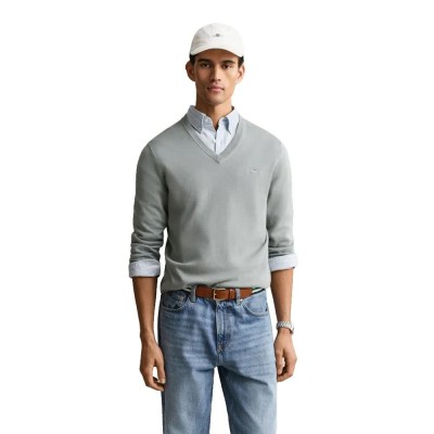 блуза,мъжки,пуловери,дамски,пуловери,gant,classic,sweater,grey,(ceramic,grey)