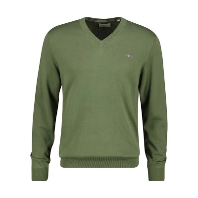 блуза,мъжки,пуловери,дамски,пуловери,gant,classic,sweater,green,(dry,herb,green)
