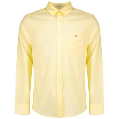 риза,с,дълъг,ръкав,дамски,ризи,мъжки,ризи,gant,reg,long,sleeve,shirt,yellow,(vanilla,yellow)