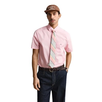 риза,с,къс,ръкав,дамски,ризи,мъжки,ризи,gant,reg,poplin,short,sleeve,shirt,pink,(washed,pink)