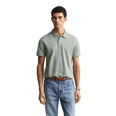 дамски,блузи,с,яка,мъжки,блузи,с,яка,gant,reg,shield,short,sleeve,polo,green,(ceramic,grey)
