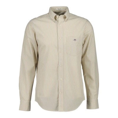риза,с,дълъг,ръкав,дамски,ризи,мъжки,ризи,gant,reg,stripe,long,sleeve,shirt,beige,(oat,beige)