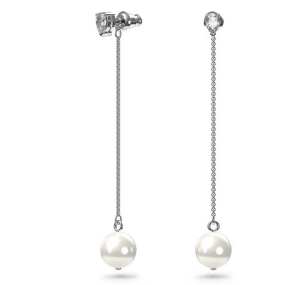 бижутерия,swarovski,5563290,earrings,silver,(grey)