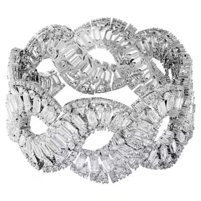 бижутерия,swarovski,5598351,18cm,bracelet,silver,(grey)