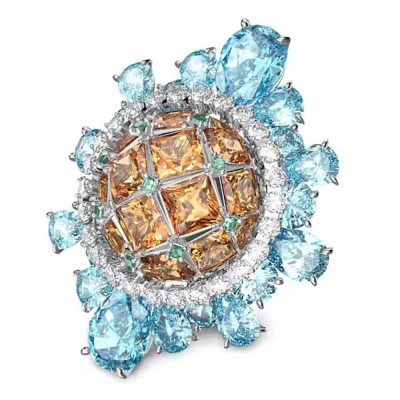 бижутерия,swarovski,5620690,ring,golden,(multicolored)