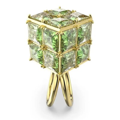 бижутерия,swarovski,5630297,ring,golden,(green)