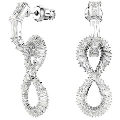 бижутерия,swarovski,5691286,earrings,silver,(grey)