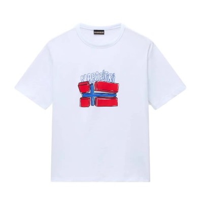 тениска,мъжки,тениски,дамски,тениски,napapijri,albedo,short,sleeve,t,shirt,white,(bright,white)