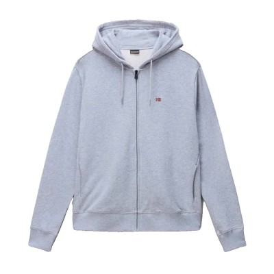 блуза,мъжки,пуловери,napapijri,balis,summer,full,zip,sweatshirt,grey,(light,grey,melange)