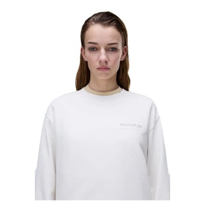 поларена,блуза,дамски,блузи,napapijri,clarao,fleece,sweatshirt,white,(white,whisper)