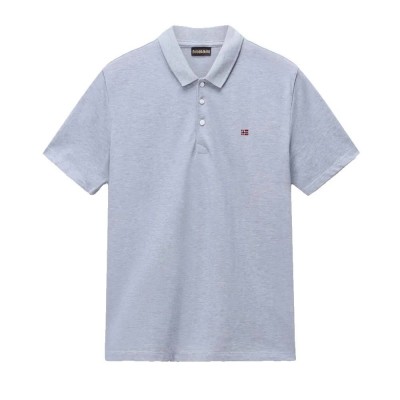 дамски,блузи,с,яка,мъжки,блузи,с,яка,napapijri,ealis,summer,short,sleeve,polo,grey,(light,grey,melange)