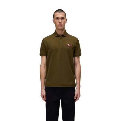 дамски,блузи,с,яка,мъжки,блузи,с,яка,napapijri,ebea,3,short,sleeve,polo,green,(dark,olive)