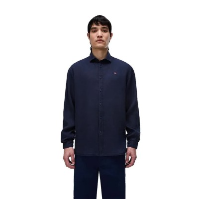 риза,с,дълъг,ръкав,дамски,ризи,мъжки,ризи,napapijri,linen,1,long,sleeve,shirt,blue,(blue,marine)