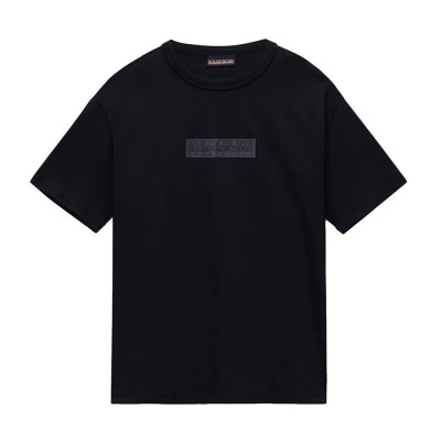 тениска,мъжки,тениски,дамски,тениски,napapijri,new,box,logo,short,sleeve,t,shirt,black,(black,beauty)