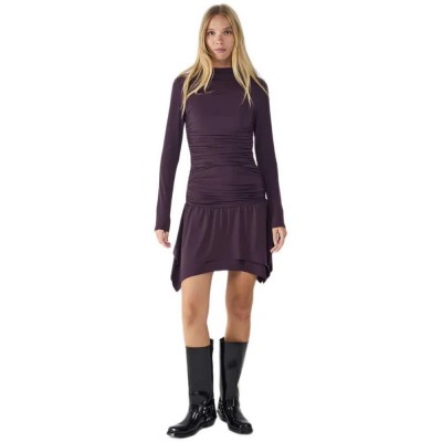 рокля,дамски,поли,и,рокли,balmohk,drapped,long,sleeve,dress,purple,(plum,perfect)