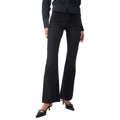 дънки,мъжки,панталони,дамски,панталони,balmohk,flare,fit,jeans,black,(black,denim)