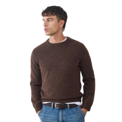 блуза,мъжки,пуловери,дамски,пуловери,balmohk,heavy,weight,sweater,brown,(seal,brown)