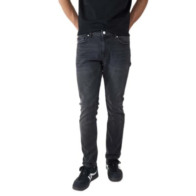 дънки,мъжки,панталони,дамски,панталони,balmohk,izan,slim,straight,fit,jeans,black,(black)