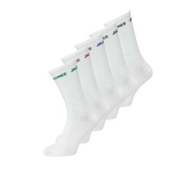 чорапи,мъжки,чорапи,дамски,чорапи,jack,&,jones,basic,logo,tennis,socks,5,pairs,white,(white,fired,brick,sodalite,blue,scarab,black,verdant,green)