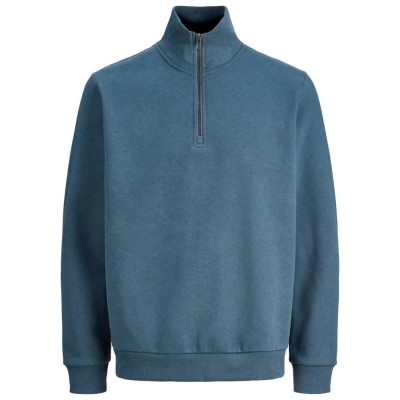 блуза,мъжки,пуловери,дамски,пуловери,jack,&,jones,bradley,half,zip,sweater,blue,(turbulence)