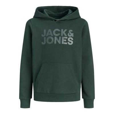суичър,детски,блузи,jack,&,jones,corp,logo,hoodie,green,(scarab,big,tonal)