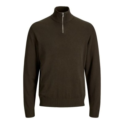 блуза,мъжки,пуловери,дамски,пуловери,jack,&,jones,emil,half,zip,sweater,green,(rosin)