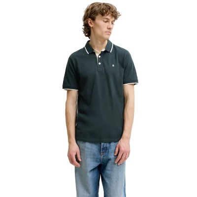дамски,блузи,с,яка,мъжки,блузи,с,яка,jack,&,jones,epaulos,short,sleeve,polo,green,(scarab,play)