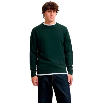 блуза,мъжки,пуловери,дамски,пуловери,jack,&,jones,essential,basic,knitted,sweater,green,(scarab)