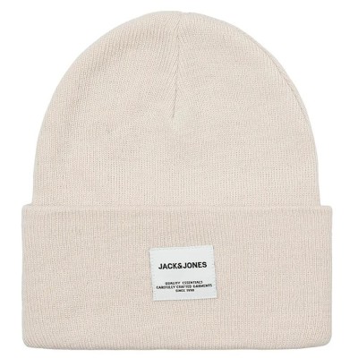 шапка,всички,шапки,jack,&,jones,knit,long,beanie,white,(moonbeam)