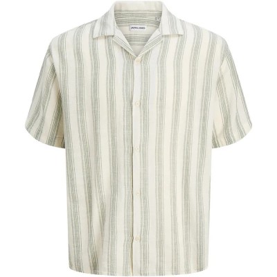 риза,с,къс,ръкав,дамски,ризи,мъжки,ризи,jack,&,jones,liam,resort,short,sleeve,shirt,beige,(cloud,dancer,stripe)