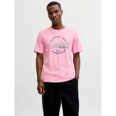 тениска,мъжки,тениски,дамски,тениски,jack,&,jones,logo,short,sleeve,t,shirt,pink,(prism,pink)