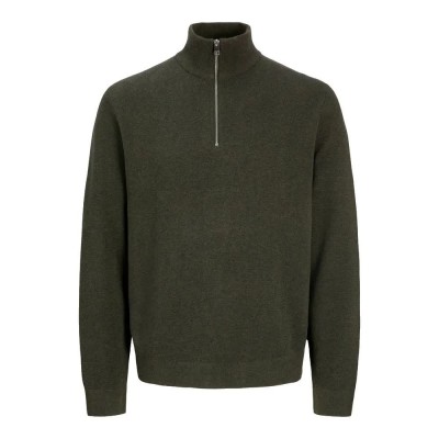 блуза,мъжки,пуловери,дамски,пуловери,jack,&,jones,milano,stitch,half,zip,sweater,green,(rosin,melange)