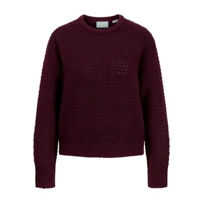 блуза,мъжки,пуловери,дамски,пуловери,jack,&,jones,milly,structure,sweater,red,(winetasting)