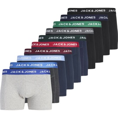 боксерки,мъжко,бельо,jack,&,jones,solid,boxers,10,units,multicolor,(black,navy,blazer)