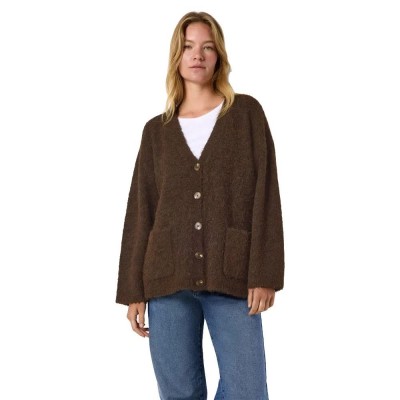 жилетка,мъжки,пуловери,дамски,пуловери,noisy,may,dolly,cardigan,brown,(chocolate,brown)