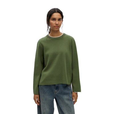 блуза,мъжки,пуловери,дамски,пуловери,object,reynard,square,sweater,green,(bronze,green)