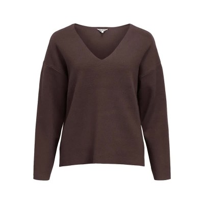 блуза,мъжки,пуловери,дамски,пуловери,object,reynard,v,neck,sweater,brown,(seal,brown)
