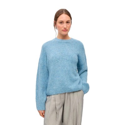 блуза,мъжки,пуловери,дамски,пуловери,object,saggia,lo,sweater,blue,(blue,shadow,melange)