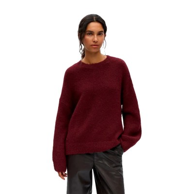блуза,мъжки,пуловери,дамски,пуловери,object,saggia,lo,sweater,red,(windsor,wine,melange)