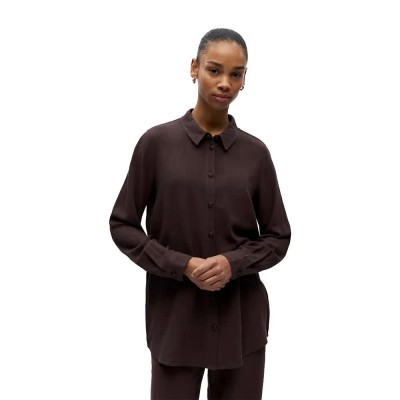 риза,с,дълъг,ръкав,дамски,ризи,мъжки,ризи,object,sanne,long,sleeve,shirt,brown,(seal,brown)