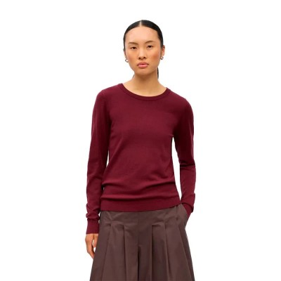 блуза,мъжки,пуловери,дамски,пуловери,object,thess,sweater,red,(windsor,wine,melange)