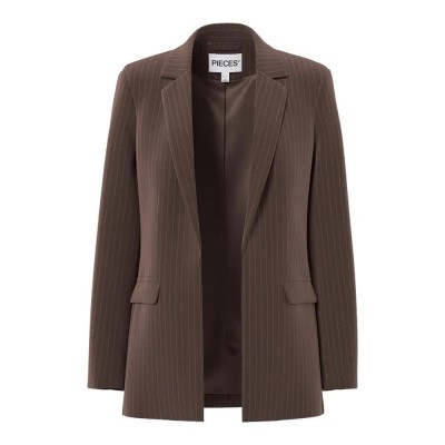 сако,дамски,сака,pieces,bossy,loose,fit,blazer,brown,(hot,fudge,pinstripe)