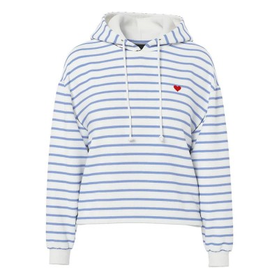 суичър,дамски,блузи,pieces,chilli,stripes,hoodie,white,(cloud,dancer,hydrangea,heart,emb)
